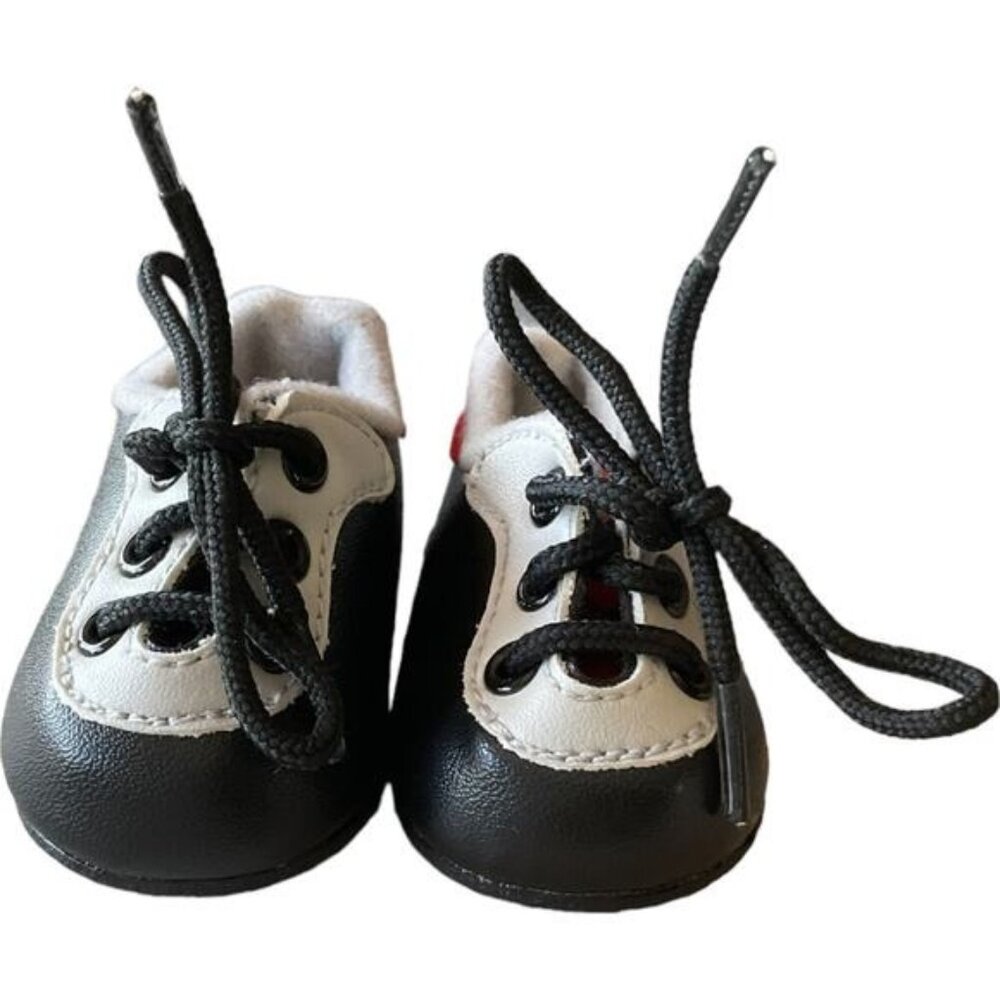 Vintage Pleasant Company American Girl Doll Black & Red Sports Shoes Cleats